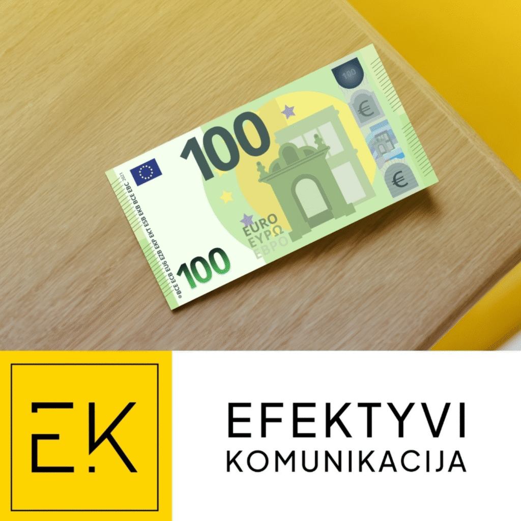 100 eurų banknotas ant stalo - kaip vykdyti efektyvią reklamą internete, turint mažą biudžetą?